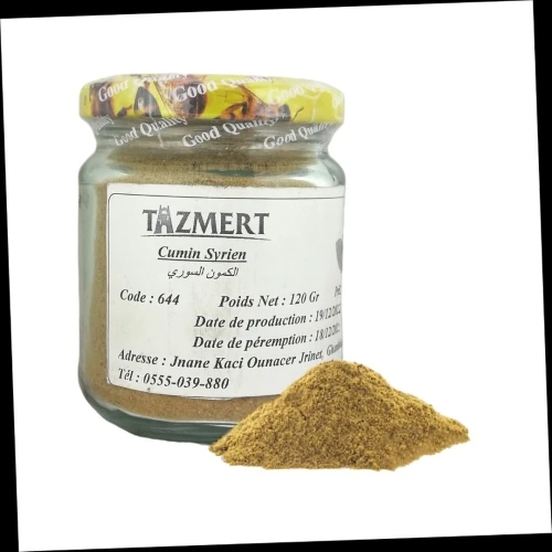  Cumin syrien Fait Maison 100% Naturelle 120 gr   