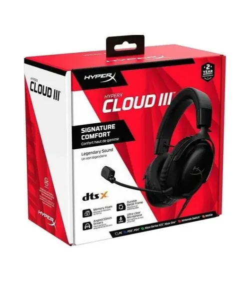 HyperX Cloud 3 Wired Noir