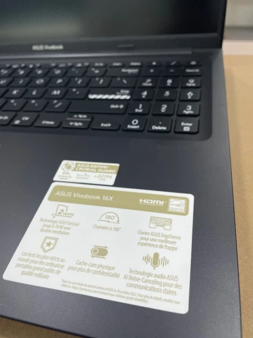ASUS VIVOBOOK / I5 124500H / 16GB / 512GB / RTX2050 4G / 16.1 POCE FHD 120HZ