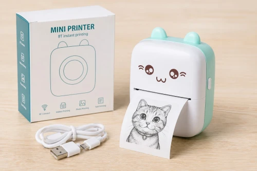 Portable mini printer طابعة حرارية صغيرة