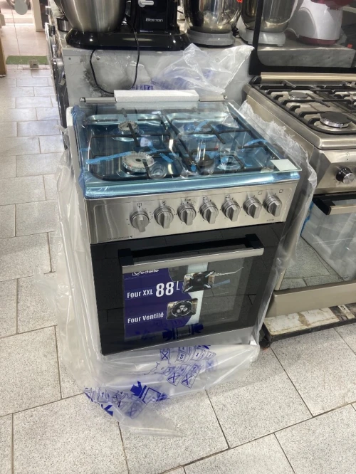 Cuisinière Brandt vedette 4feux four ventilé XXL 80l