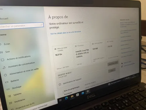 Dell latitude 5400 i5 8eme generation 