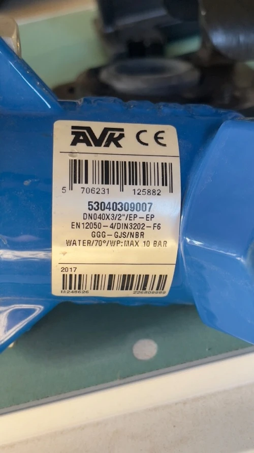 Clapet anti-retour à battant (DN40) (marque AVK)