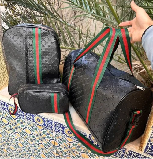 Promontion Meilleur pack 3Pcs Cabas Sac a Dos et Pochette en Tissue Imperméable  