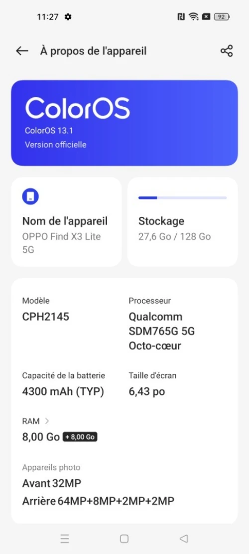 oppo Find x3 lite 5G