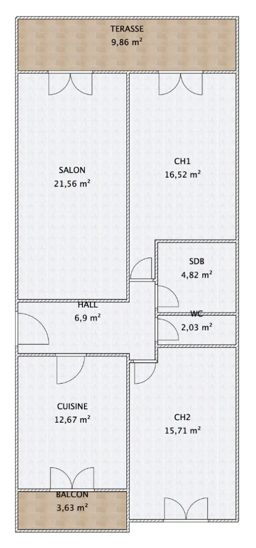 Vente Appartement F3 Béjaïa Bejaia
