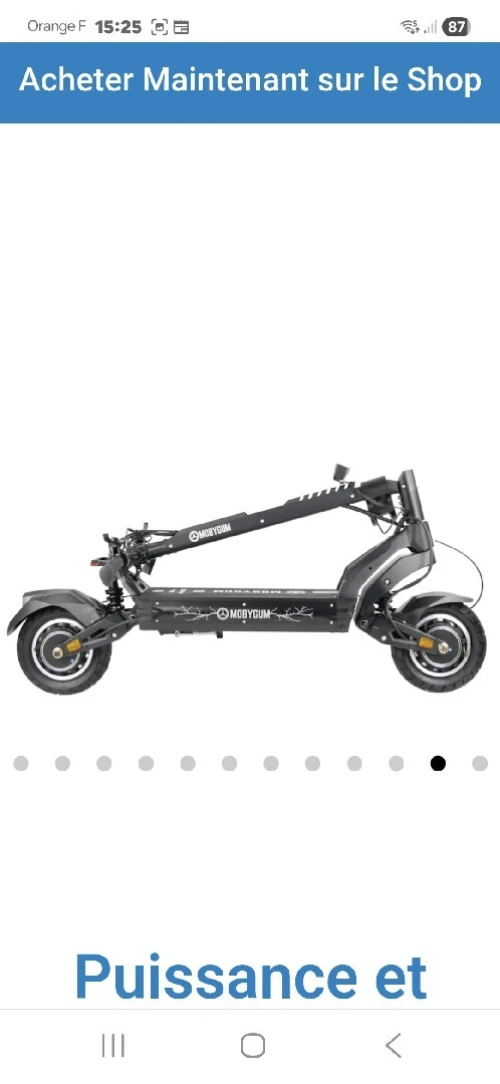Trottinette mobygum storm pro