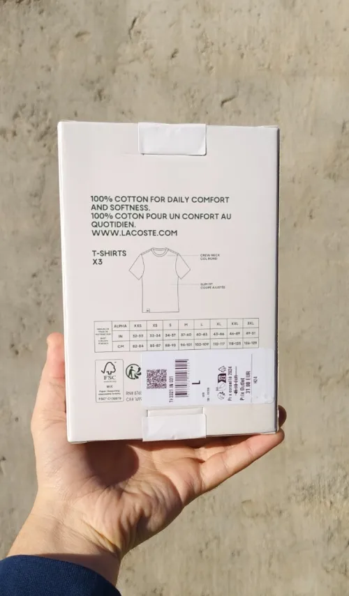 T-shirt Boss/Lacoste Pack original