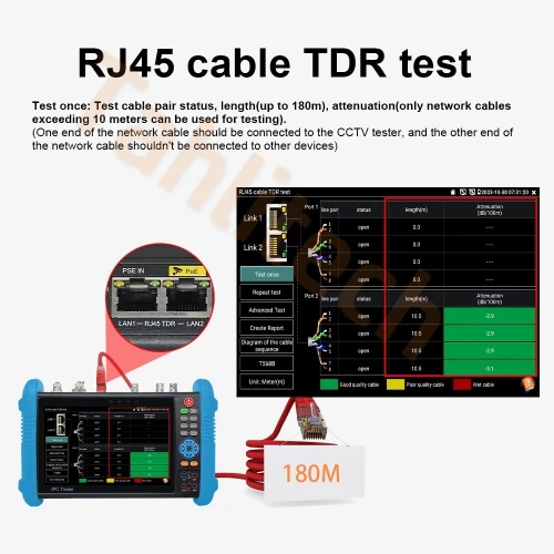7 Inch 8K IPC CCTV Camera Tester Model 9800 CLMOVTADSH PRO 8MP AHD/TVI/CVI