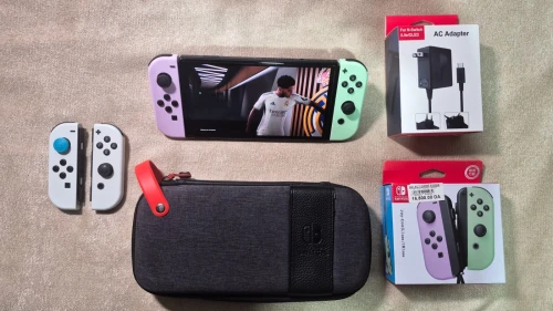 Nintendo Switch OLED Flashé (Puce) + MicroSD 256 Go