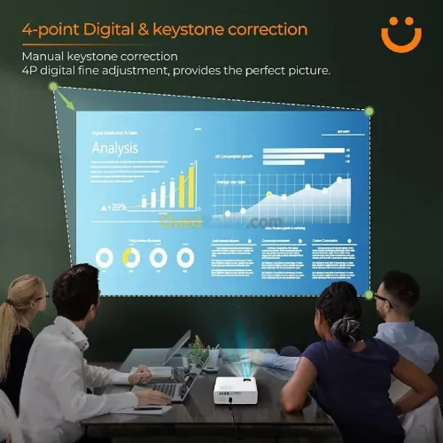 Projecteur Datashow Yaber Y9 Pro Full HD Bleutooth WIFI 400Ansi Lumens+Cartable+Écran