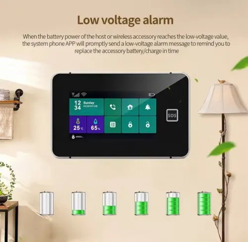 Système d'alarm GSM Wifi 2024 tactile Garantie 12 mois جهاز انذار ضد السرقة 