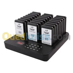 Bipeur Restaurant Système D'appel 16 Cartes Sans Fil 500m Distance ضمان شامل 12 شهر