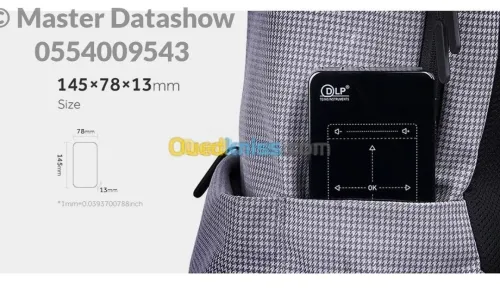Video Projecteur Mini DataShow Smart Tactile 4k WIFI Bluetooth Android
