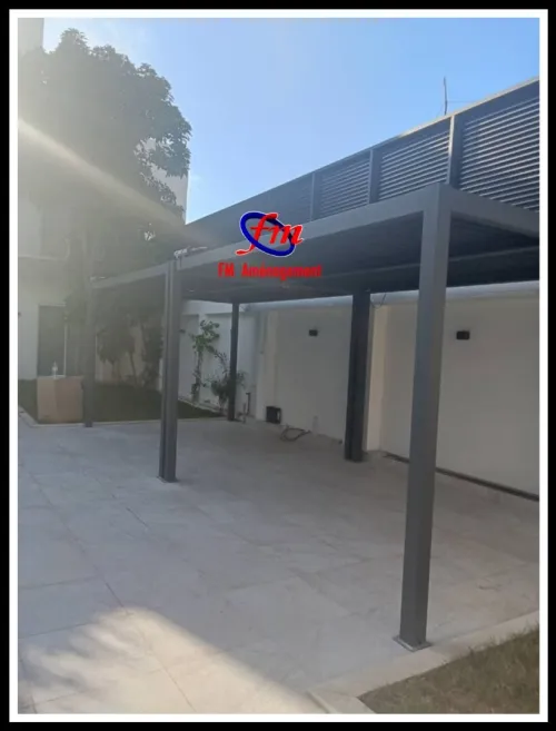 Brise vue, brise soleil, séparation aluminium. Jalousie. Piscine