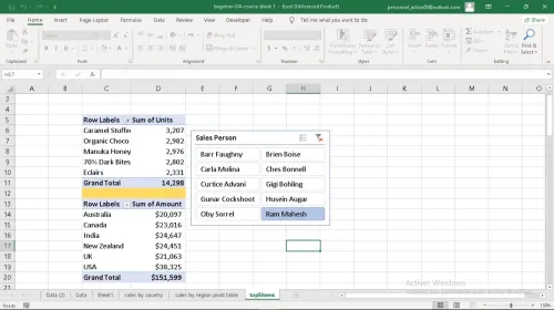 Service Excel et Google Sheets 