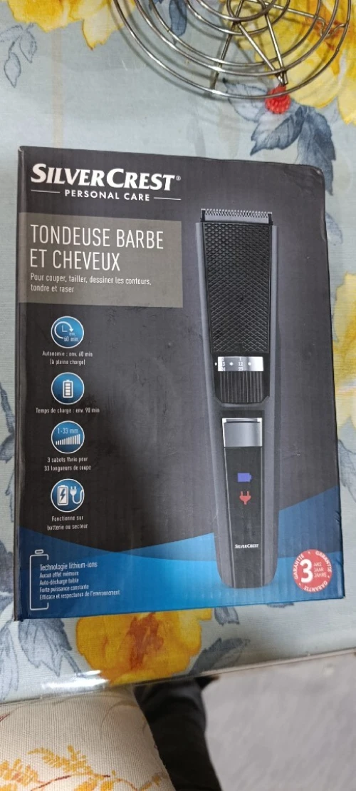 Tondeuse barbe et cheveux marque silver crest