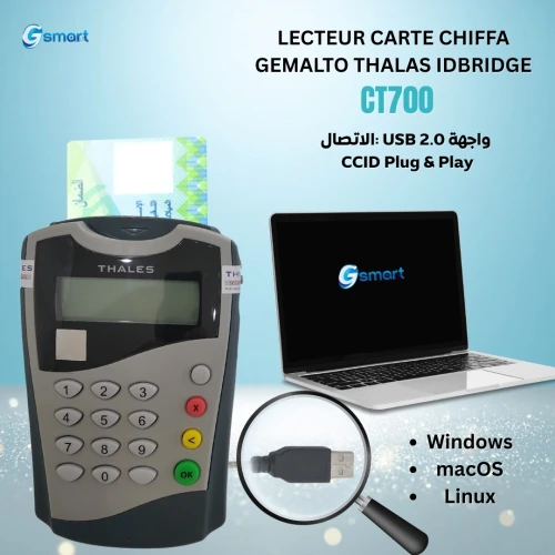 LECTEUR CARTE CHIFFA GEMALTO THALAS IDBRIDGE CT700