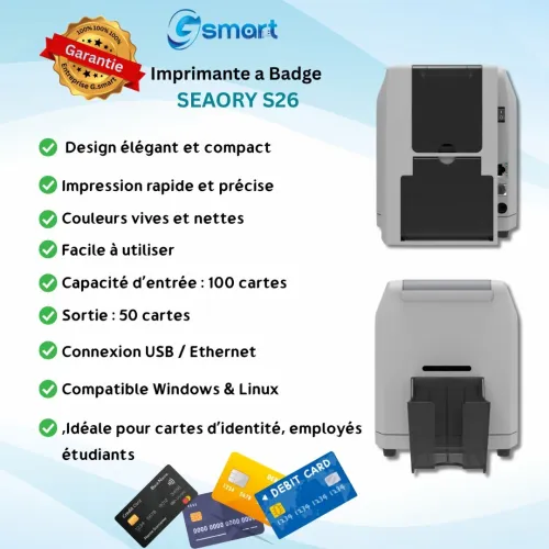 SEAORY S26 طابعة البطاقات لي تبدل مفهوم السرعة والجودة