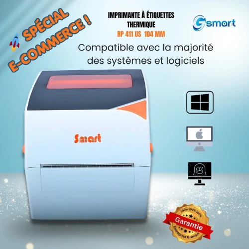 SPÉCIAL E-COMMERCE ! IMPRIMANTE À ÉTIQUETTES THERMIQUE RP 411 US  104 MM