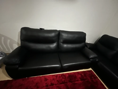 Fauteuils noirs 6 places