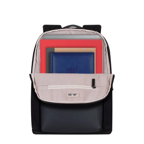 SAC A DOS RIVACASE 8524 BLACK CANVAS 14"