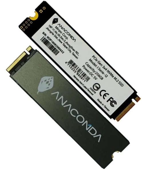 DISQUE INTERNE SSD NVME ANACOMDA 256 GO