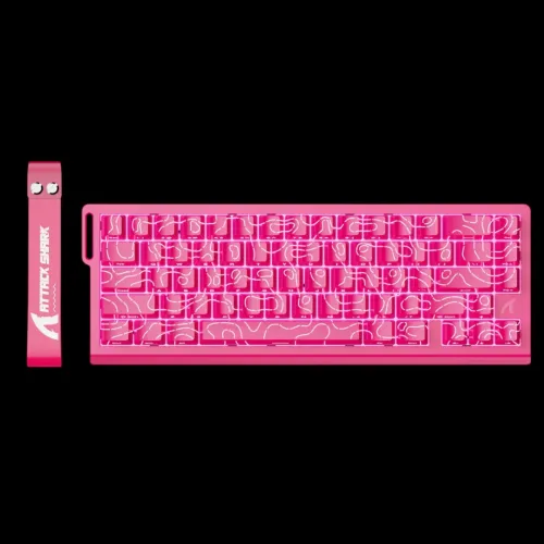 ( DISPO EN GROS ) CLAVIER GAMING ATTACK SHARK X68 HE CONTOURLINE PINK/WHITE & NORMAL BLACK/MOONLIGHT MECANIQUE MAGNETIQUE