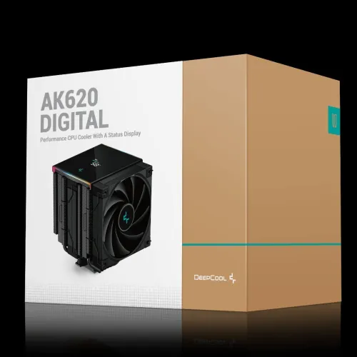 VENTILO CPU DEEPCOOL AK620 DIGITAL BLACK ARGB