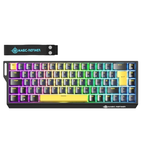 CLAVIER GAMING MAGIC REFINER X68 HE BLACK-YELLOW