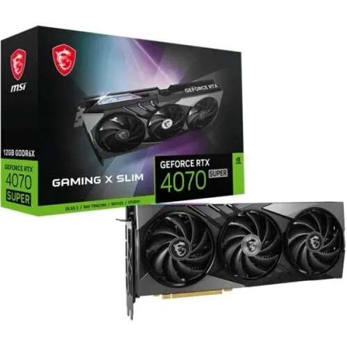 CARTE GRAPHIQUE MSI RTX 4070 SUPER 12GB GAMING X SLIM