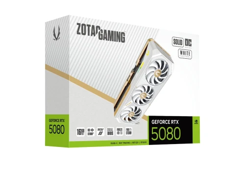 VGA ZOTAC RTX 5080 16 GB SOLID OC WHITE (EN VENTE EN CONFIG)