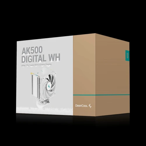 VENTILO CPU DEEPCOOL AK500 DIGITAL WHITE ARGB
