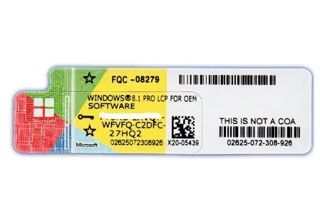 WINDOWS 8.1 PRO (STICKERS)