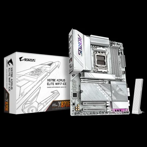 CARTE MERE GIGABYTE X870E AORUS ELITE ICE WIFI 7 (EN VENTE EN CONFIG)