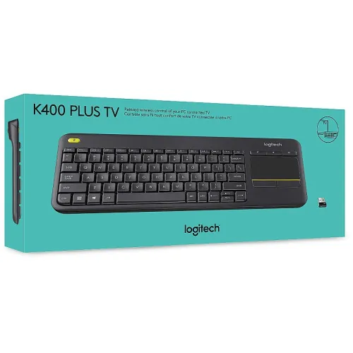 CLAVIER LOGITECH K400 SANS FIL + PAVE TACTILE ( TOUCH TV AVEC CONTROLE MEDIA )