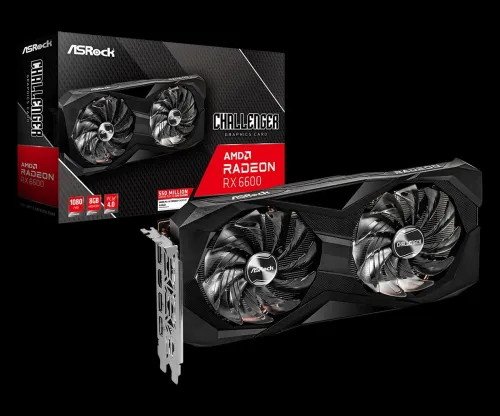 VGA AMD ASROCK RX 6600 CHALLENGER 8GB BLACK