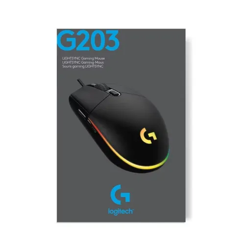 SOURIS LOGITECH G203 BLACK RGB
