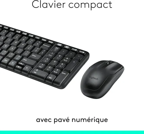 COMBO CLAVIER SOURIS LOGITECH MK220 SANS FIL