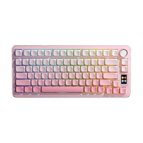 CLAVIER GAMING AULA S75 PRO PINK  MECANIQUE  WIRELESS
