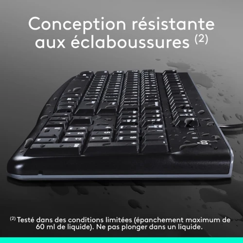 COMBO CLAVIER SOURIS LOGITECH MK120 AVEC FIL