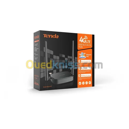 ROUTEUR TENDA 4G03 PRO N300 WIFI 4G LTE