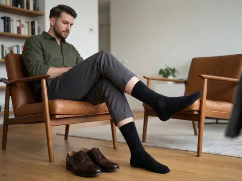 Esmara Pack de 07 Paires de Chaussettes Homme, Élégance, Noir, Produit d'Origine