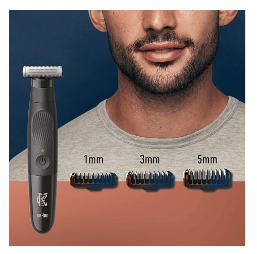 Pack 01 Tondeuse à Barbe Sans Fil 3 Sabot, Gillette King Styler Master + 01 Lame de Rechange, Produit d'Origine