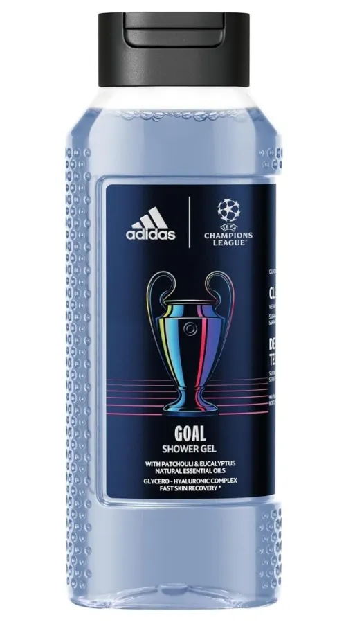 Gel Douche Adidas Goal, Champion League Édition, 250 ml, Produit d'Origine