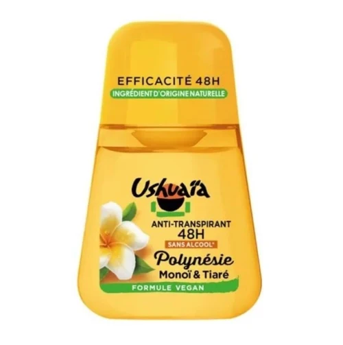01 Déodorant A Bille Ushuaïa au Choix, Efficacité 48H,  Grenade des Açores / Polynésie Monoï & Tiaré / Vanille de Polynésie, 50 ml, Produit d'Origine