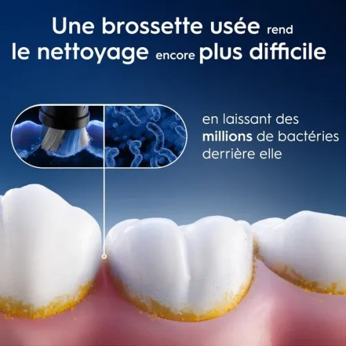 Oral B 02 Recharges Têtes de Brosse à Dents Électrique, IO Ultimate Clean 360, Produit d'Origine