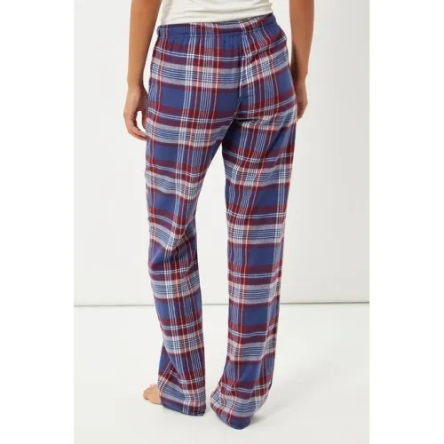 Women Secret Bas de pyjama Femme - Bleu et Bordeaux