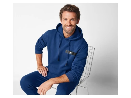 LIVERGY Sweat Homme Avec Capuche, décontracté & Sportif, Bleu, Produit d'Origine