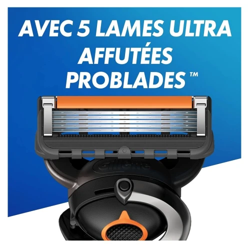 Gillette Rasoir Homme Proglide - 5 Lames, Lubrastrip Confort, produit d'Origine